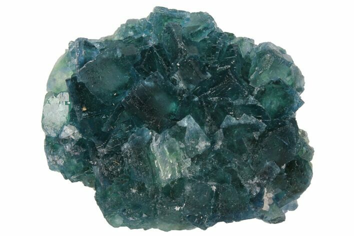 Blue-Green Fluorite Crystal Cluster - China #128799